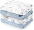 PHF Muslin Swaddle Blankets for Newborn, 4 Pack Organic Soft Breathable Receiving