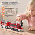 Set 3 4 5 Tiny Land Battery Operated Action Locomotive Train - Powerful Engine Bullet Train Compatible with Major Brand