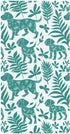 miaozhen Cotton Baby Crib Sheets Soft Stretchy Vector Illustration Handdrawn Dog Cyan Unisex
