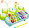 Marstone Musical Toys for Toddlers 1-3, Baby Piano Keyboard for 1 Year Old, Xylophone Drum Set Music Toys with Lights