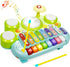 Marstone Musical Toys for Toddlers 1-3, Baby Piano Keyboard for 1 Year Old, Xylophone Drum Set Music Toys with Lights