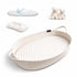 Royal Snuggle Baby Changing Basket with Waterproof Pad, Premium Cotton Rope Foldable Diaper Changing