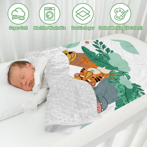 Set 3 Set Sets Baby Crib Bedding for Boys Girls: Pieces Safari Crib Bedding Including Blanket Crib Fitted Sheet