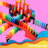 Bulk Dominoes Pro-Domino Kit | STEM STEAM Small Toys, Family Games for Kids, Building and Toppling Sets