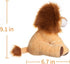 Apricot Lamb Toys Plush Brown Roar Lion Stuffed Animal Soft Cuddly (9 Inches, Brown Lion)