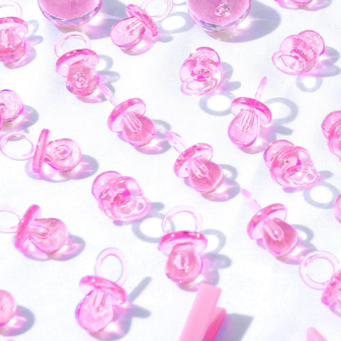 200 0.86 Inch Pieces Baby Pacifier Baby Shower Plastic Pacifier for Baby Shower Pacifier, Baby Shower Gender Show Party