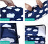 Nap Mat with Pillow and Fleece Blanket for Regalo My Cot, Soft Kids Sleeping Mats for Preschool Daycare, Navy