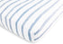 Amazing Baby Cotton Muslin Fitted Crib Sheet, Brushstroke, Denim