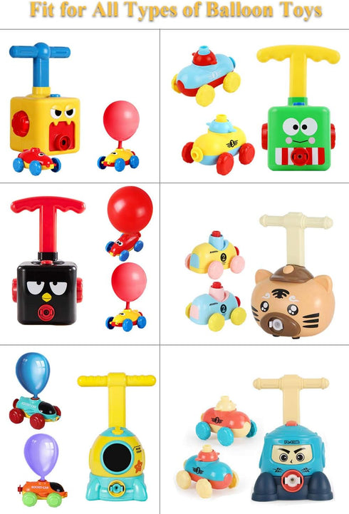 100PCS Set Replacement Balloons for Balloon Powered Car Launcher Toy