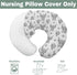 Boho Western Cow Cactus Nursing Pillow Covers for Boy Girl Black and White Highland Yak Nursing Pillow Slipcovers