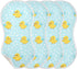 tplaotee 22x11in White Polka Dots Cartoon Yellow Chicks Cotton Neutral Burp Cloths Breathable Baby spit up Cloth