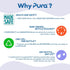 Pura Aqua Swirl Toddler Straw Bottle - Stainless Steel & Plastic Free