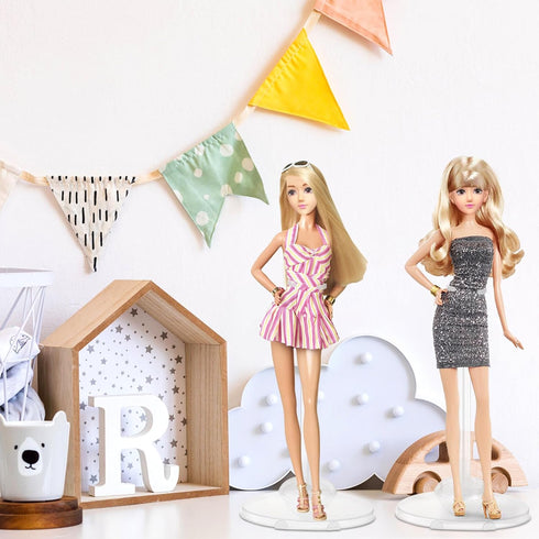 Nicunom 40 Pcs Doll Stand Display Holder, Adjustable Support for 11" to 13" Dolls