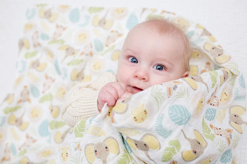 100% 47in 47in Lulujo Baby Swaddle Blanket| Unisex Softest Cotton Muslin Swaddle Blanket| Neutral Receiving Blanket