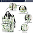 SUABO Backpack Beautiful Leaf Pattern Baby Diaper Bag Large Bag Waterproof Travel Diaper Bags for Moms and Dads