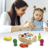 Wooden Magnetic Fishing Game - Montessori Sensory Busy Board for Toddlers 1-3, Educational Learning Toy