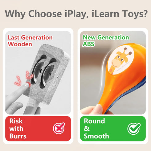 Set, 18 2 3 4 5 iPlay, iLearn Toddler Musical Instruments Toys, Kids Drum Baby Trumpet, Percussion, Harmonica, Maraca