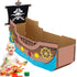 Eaasty Coloring Pirate Ship Cardboard Boat Playhouse for Kids Crafts DIY Large Kids Outdoor Playhouse Toy for Toddlers