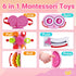 MoraBaby 1+ 1-3 6-in-1 Tummy Toys for Year Old Girl, Musical Busy Cube for Toddlers year old, Montessori Activity Cube