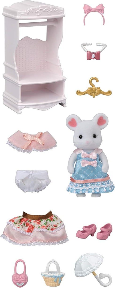 Calico Critters Fashion Playset, Town Girl Series - Sugar Sweet Collection, Unleash Fashion Creativity