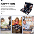 Backgammon Set - Classic Board Game with Premium Leather Case - Portable Travel Game Set for Adults, Kids