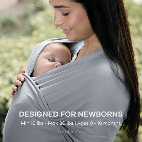 Pack 5 Baby Wrap Carrier and Pacifiers, of Bundled by Comfy Cubs