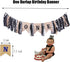 Baby Boys' First Birthday High Chair Banner with Blue Glitter Crown & Suspenders
