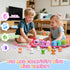 Set 2-4, Counting 1 2 3 Train for Girls Electric Toy Train with Farm Animals & Music & Lights, Montessori & Sorting