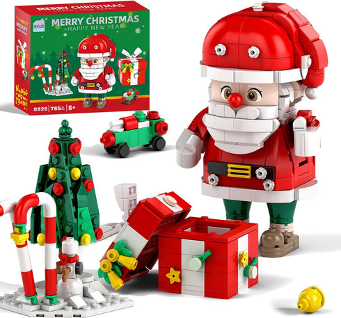 Christmas Building Blocks Set, 750 Piece Santa Claus Building Block Set with