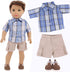 5 Sets 3 18 Inch Ecore Fun Boy Doll Clothes and Pairs of Shoes Fit for Boy Dolls Clothes Outfit Birthday Reward Gift
