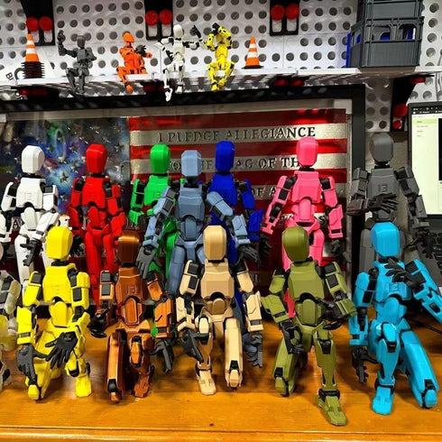 DANONI 3D T13, 13 13 Pack, (5 Assembled - Upgrade Print Multi-Articulated Action Figure, Nova Action Figure, Virtual