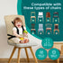 Portable High Chair by Baby Pick- Foldable High Chair for Travel with Adjustable Shoulder Straps- Compact Harness Seat