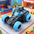 360 3 Friction Powered Flip Stunt Car, Push and Go Toy Car with Upright Spin, Dual-Sided Rotating Off-Road Vehicle, No
