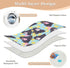 siphylline 80s 52" 34" Blue Gorilla Stars Extra Large Resuable Toddler Mattress Pads Waterproof Washable Diaper