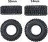 1.0" Crawler Tires 4PCS Micro Rubber Tires for 1/24 RC Crawler Car Axial SCX24 (54mm)