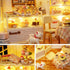 Kisoy Romantic Dollhouse Miniature DIY House Kit, Creative Room Gift for Friends, Lovers, Families (Cake Diary)