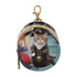 YETTASBIN Funny Cat Portable Pacifier Holder Case with Metal Hook Buckle & Zipper
