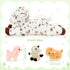 Sets, 22 Inch Mommy 3 Tummy,Soft 4Pcs Tezituor Large Lamb Stuffed Animal Toys Spot Lamb Plush with Cute Babies