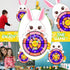 Easter Dart Board Game, Cute Bunny Party Board Game with 12 Stick Velcro Balls for Kids Ages 4-8