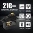 21G 25T 1/14 1/16 (2PCS) GOUPRC Micro Mini Digital Servo of Metal Gears with Servo Horn for RC Crawler Car Upgrade