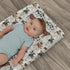 ZoUbqchY 32''16'' Watercolor Cows Green Leaves Baby Changing Pad Covers for Boys Girls Cow Yak Cattle Farm Animal