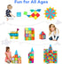 Magnetic Building Tiles Set, 3D STEM Stacking Toys, Magnet Building Blocks for Kids Boys Girls