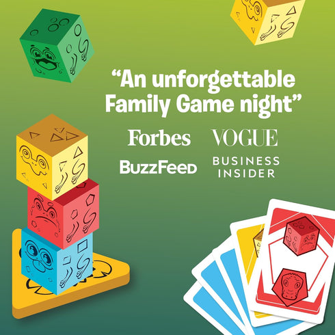 '-2-4 The Uzzle Topple Toads Fun & Competitive Stacking Game - Engaging Balance Board Game - Endless Laughter