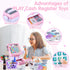 3+ PLAY Kids Cash Register Toy - Pretend Play Calculator Register Toys with Microphone/Conveyors/Play