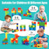 100 3-5, 4-8,Magnetic BananMelonBM PCS Magnetic Building Blocks, for Toddlers Age for Kids Ages Cubes, Preschool