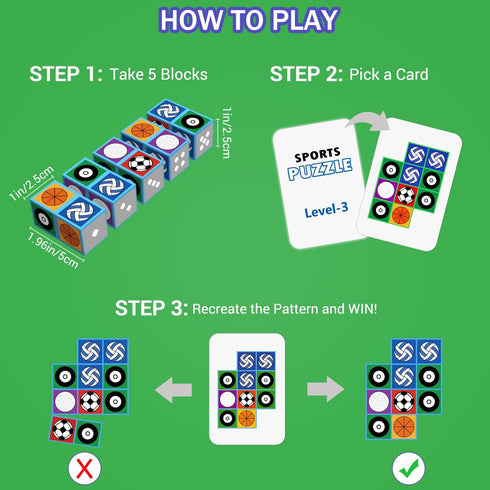LARDEMOTO 2.0 3+ Sports Match Puzzle Game Family Games for Children & Adults Block Board Games for Kids Fast Paced