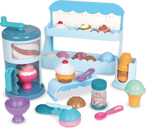 Learning Resources Swirly Scoops Ice Cream Shoppe - Play Food Cones, Pretend