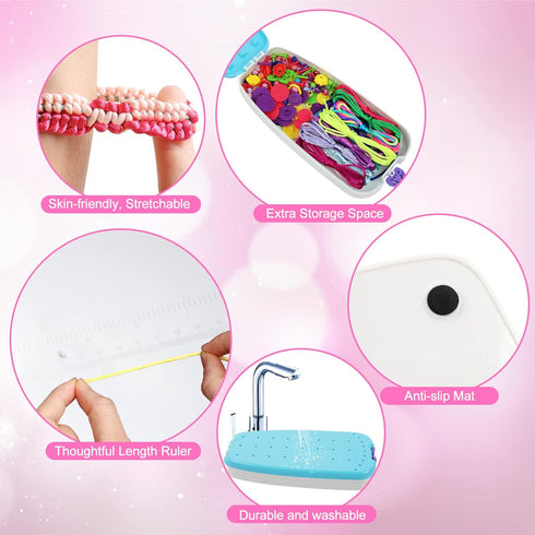 6 7 8 9 10-12, Friendship Bracelet Making Kit for Teen Girls - Arts and Crafts Ideas for Kids Age DIY Handmade Toys