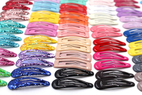 CÉLLOT 88 Pieces 2 Inch Snap Hair Clips - No Slip Metal Barrettes for Girls, Toddlers, Kids, Women