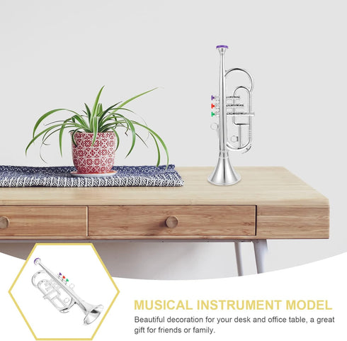 Trumpet Musical Wind Model - Trumpet Horn Toy for Performance Prop and Early Education